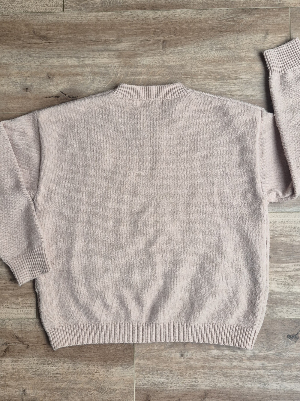 Rosie Posie Blush Pink Floral Embroidered Crewneck Sweater - Picture 6 of 6